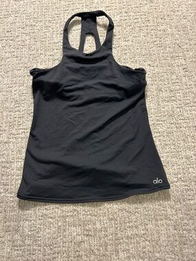 Alo Grey Racerback Tank Top